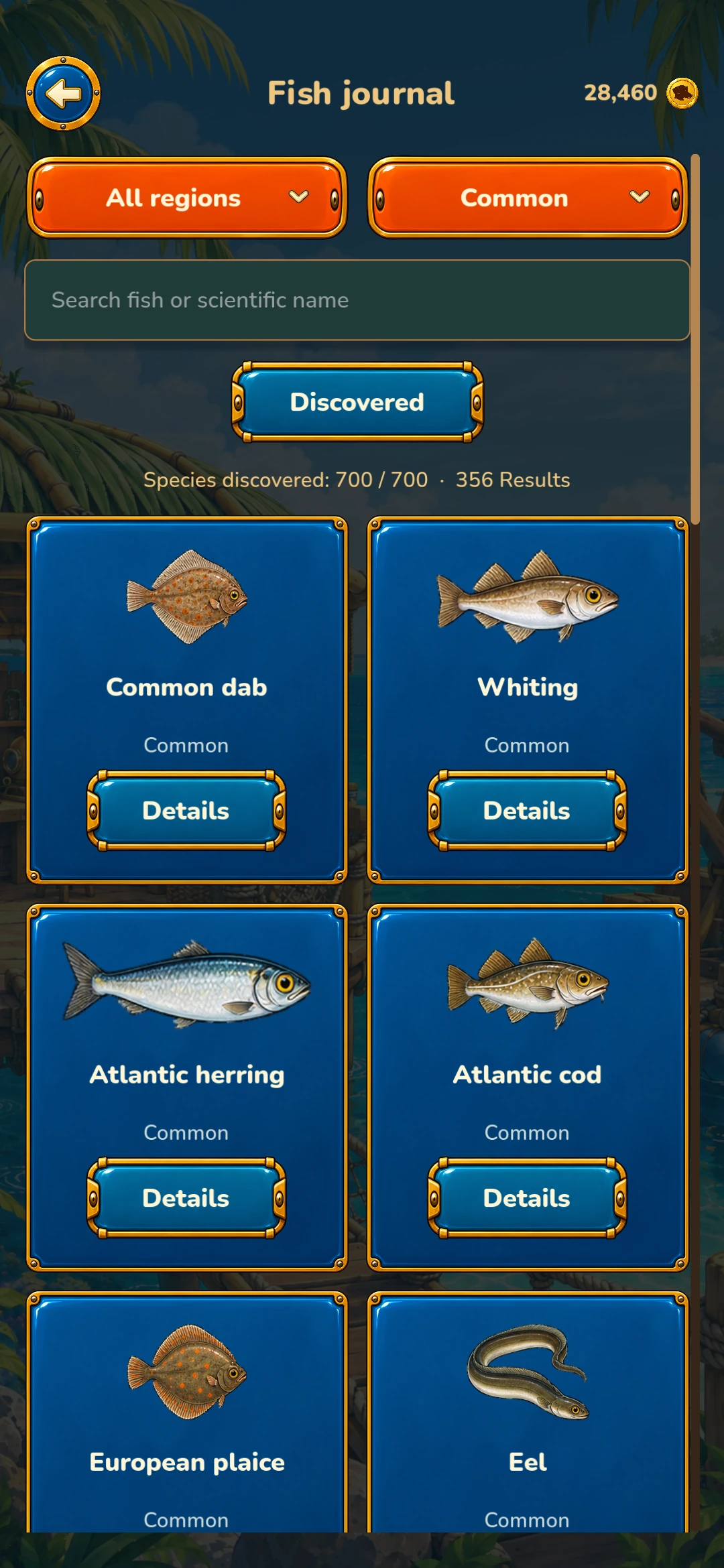 Pico the Diver – Common fish species