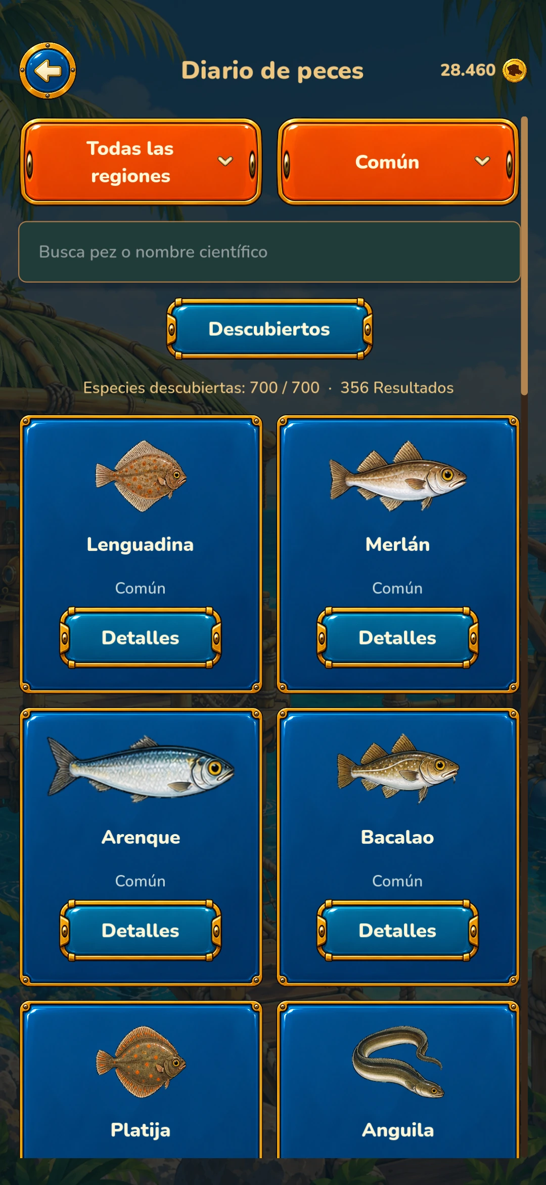Pico the Diver – Especies comunes