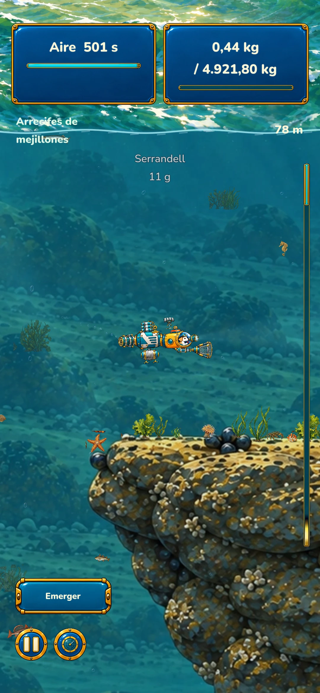 Pico the Diver – Mar del Norte · Arrecifes