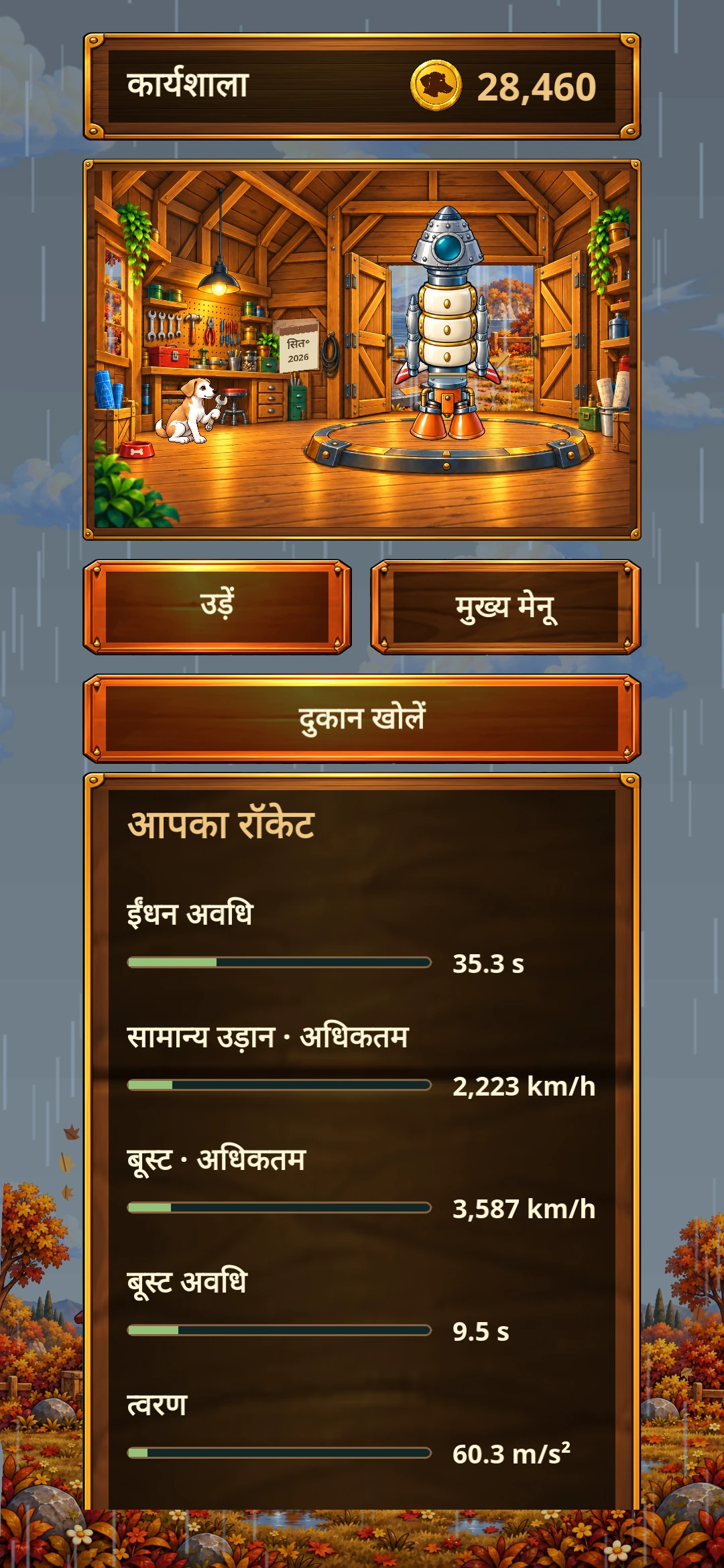 Pico Rocketdog – वर्कशॉप और अपग्रेड