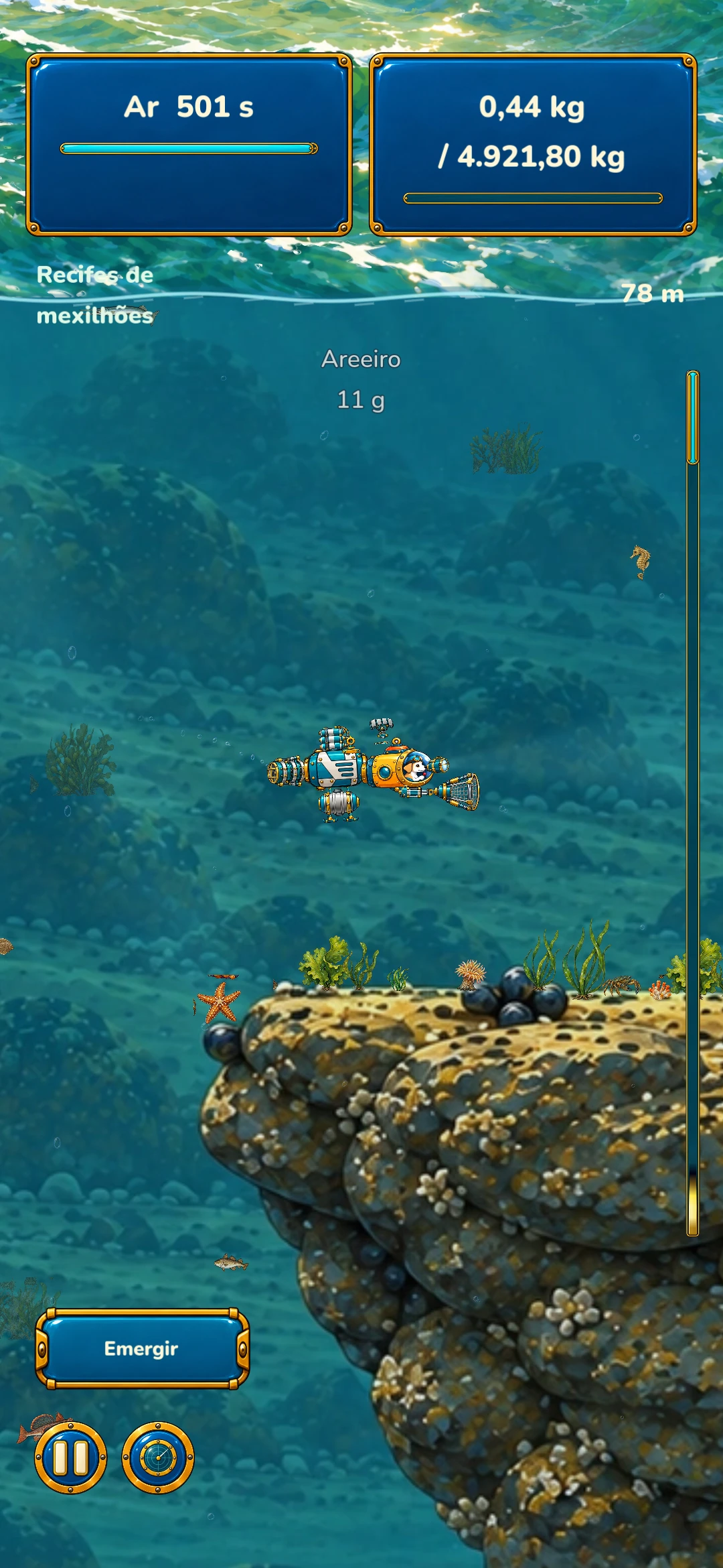Pico the Diver – Mar do Norte · Recifes